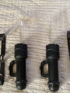 Antique RR train wall lantern set